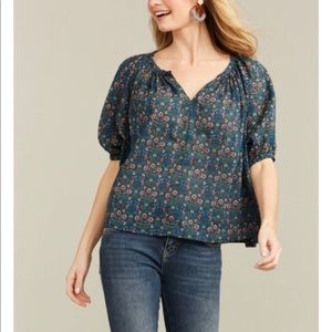 Roller Rabbit navy Hampton alianne top